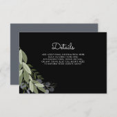 ミッドナイト結婚のSprigs詳細カード エンクロージャーカード (正面/裏面)