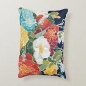 ミッドナイト花模様I アクセントクッション (裏面(縦))