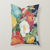 ミッドナイト花模様I アクセントクッション (正面(垂直))