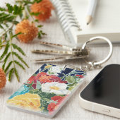 ミッドナイト花模様I キーホルダー (正面右)