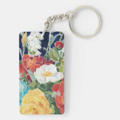 ミッドナイト花模様I キーホルダー (裏面)