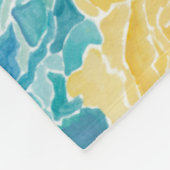 ミッドナイト花模様I フリースブランケット (角)