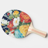 ミッドナイト花模様I 卓球ラケット (横)