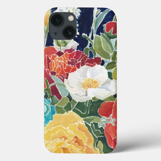 ミッドナイト花模様I Case-Mate iPhoneケース (裏面)