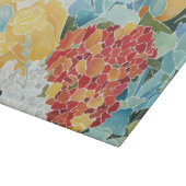 ミッドナイト花模様II カッティングボード (角)