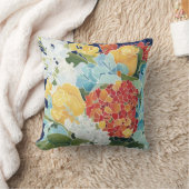 ミッドナイト花模様II クッション (ブランケット)