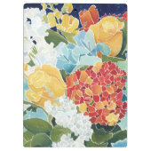 ミッドナイト花模様II クリップボード (裏面)