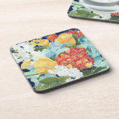 ミッドナイト花模様II コースター (左側)