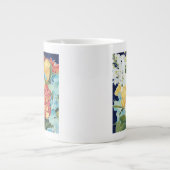 ミッドナイト花模様II ジャンボコーヒーマグカップ (正面)