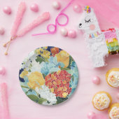 ミッドナイト花模様II ペーパープレート (パーティー)