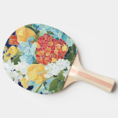 ミッドナイト花模様II 卓球ラケット (横)