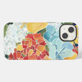 ミッドナイト花模様II iPhoneケース (裏面横)