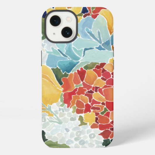 ミッドナイト花模様II iPhoneケース (裏面)
