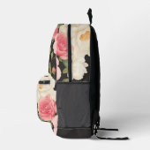 ミッドナイト赤面エレガンスハ絵を描ンドスタイルバラ プリントバックパック (右)