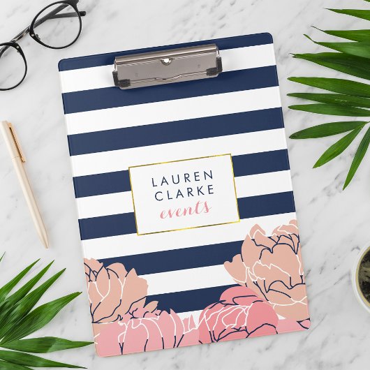 ミッドナイト赤面Peonyクリップボード クリップボード