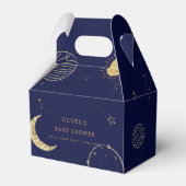 ミッドナイト銀河系ムーンスターボーイベビーシャワー フェイバーボックス (裏面サイド)