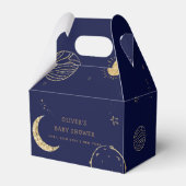 ミッドナイト銀河系ムーンスターボーイベビーシャワー フェイバーボックス (正面サイド)