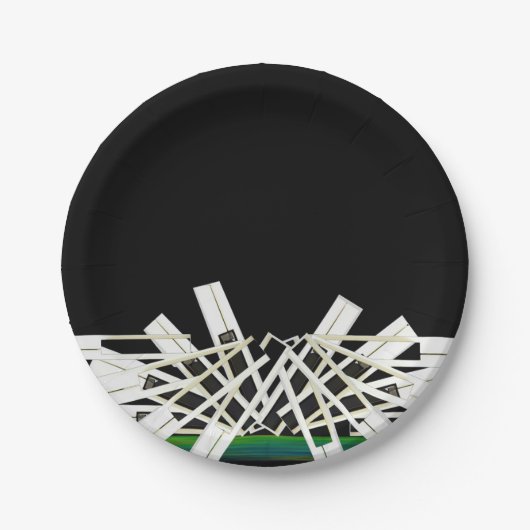 ミッドナイト鍵アクセント枕 ペーパープレート (正面)