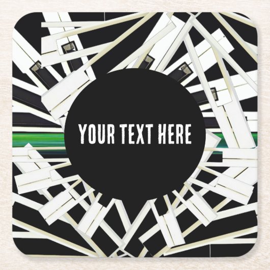 ミッドナイト鍵 スクエアペーパーコースター (正面)