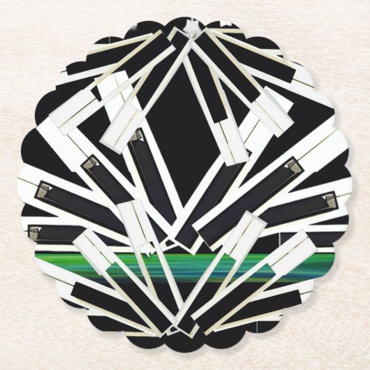 ミッドナイト鍵 ペーパーコースター (正面)