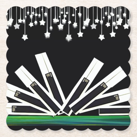 ミッドナイト鍵 ペーパーコースター (正面)