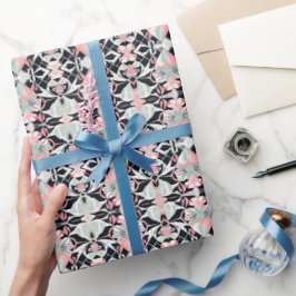 ミッドナイト開花ヴァレンティーンズデイラッピング紙 ラッピングペーパー