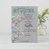 ミッドナイト開花収集招待状 招待状 (スタンド正面)