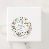 ミッドナイト開花手作りラブハートフローラ フェイバータグ (インサイチュ)