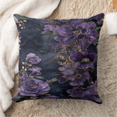 ミッドナイト開花装飾用クッション クッション (ブランケット)
