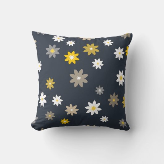 ミッドナイト開花3 クッション (正面)