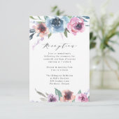 ミッドナイト開花 |ウェディングレセプションカード 出欠カード (スタンド正面)