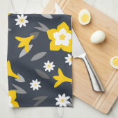 ミッドナイト開花 キッチンタオル (四つ折り)