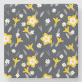 ミッドナイト開花 ストーンコースター (正面)