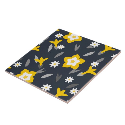 ミッドナイト開花 タイル (側面)