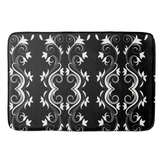 ミッドナイト開花 バスマット (正面)