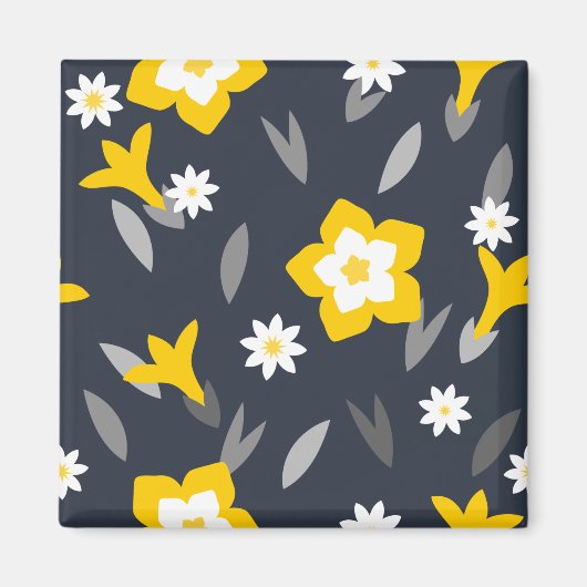 ミッドナイト開花 マグネット (正面)