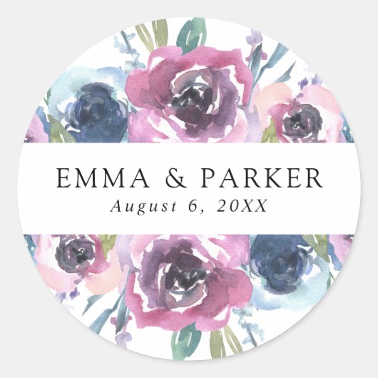 ミッドナイト開花 | ラウンドシール (正面)