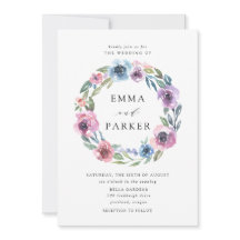 ミッドナイト開花 |紫と青のフローラ結婚の