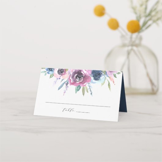 ミッドナイト開花 | 結婚s プレイスカード (正面)