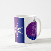 ミッドナイト雪だるま コーヒーマグカップ (正面右)