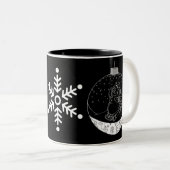 ミッドナイト雪だるま ツートーンマグカップ (正面右)