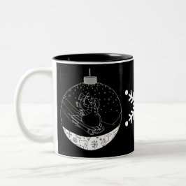 ミッドナイト雪だるま ツートーンマグカップ