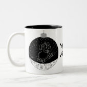 ミッドナイト雪だるま ツートーンマグカップ (左)