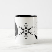 ミッドナイト雪だるま ツートーンマグカップ (中央)