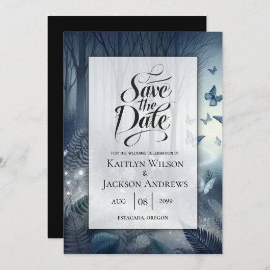 ミッドナイト魔法とムーンライトウイング結婚ズ セーブザデート (正面/裏面)