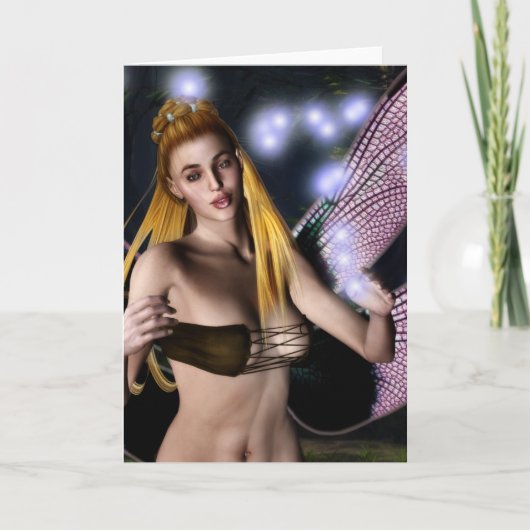 ミッドナイト魔法カスタマイズ可能グリーティングカード カード (正面)