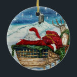 ミッドナイト魔法サブマリンSanta Ceramicオーナメント セラミックオーナメント<br><div class="desc">ミッドナイト魔法サブマリンオーナメントレポートこのデザインミッドナイト魔法サブマリンオーナメントサンタオーナメントこの甘いサンタオーナメントは、あなたの人生でサブマリナーまたはサブマリン配偶者のための優れた形見である。毎年、紙の水彩画を使フランスのって絵を描、自分の特別なセーラーーのために新しいサブマリン・サンタを作り、コミュニティの他の人々に提供する。今年のデザインは70時間を超えて完了した。私のアートの作品絵を描は300#の冷たいプレスの紙に手で水の色を使用して伝統的、柔らかく、古い、夢の世界を楽しんです。この作品色彩の鮮やかを見て想像は夜中の月光の北極圏。潜水艦は氷の中を押し通され、おそらくIcexのエクササイズの上恋しく思で、乗組員の家でいっぱいの、突然、魔法の月の夜にサンタがそりの中で発見された。この作品がシーズン中の喜びと共に皆様を迎え入れてくれることを願う！</div>