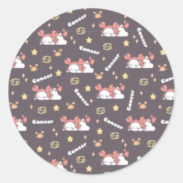 ミッドナイト魔法 – がん〔占星術の〕十二宮図ドリームランド ラウンドシール