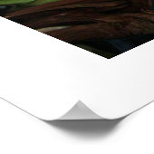 "ミッドナイト魔法"オーキッドプリント ポスター (角)