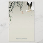 ミッドナイト魚釣りパーソナライズされた旅行 便箋 (正面)